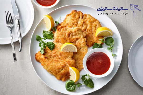 دستور پخت شنیسل مرغ رژیمی